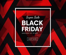 Black Friday Super sale poster template vector