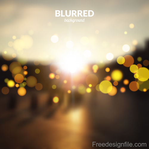 Bokeh bright effect background vector 05