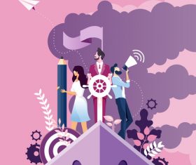 Business improvement and development concept vector