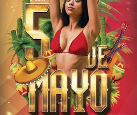 Cinco de Mayo Party Flyer PSD Template
