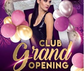 Club Grand Opening Party Flyer PSD Template