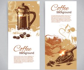 Coffee banners template design vectors 04