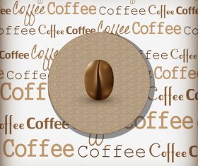 Coffee cover background vector design 02