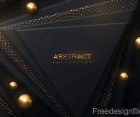 Dark black layered background design vector 02