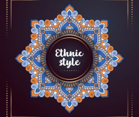 Ethnic styles colored decor pattern vectors 01