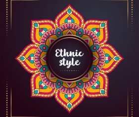 Ethnic styles colored decor pattern vectors 03