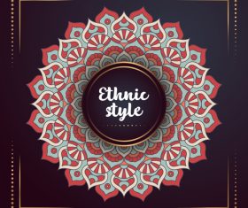 Ethnic styles colored decor pattern vectors 04