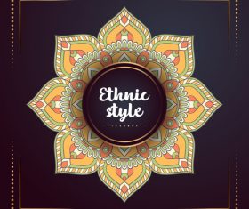 Ethnic styles colored decor pattern vectors 06