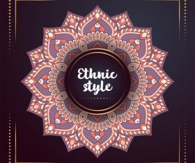 Ethnic styles colored decor pattern vectors 07