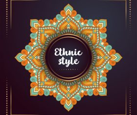 Ethnic styles colored decor pattern vectors 08
