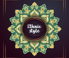 Ethnic styles colored decor pattern vectors 09