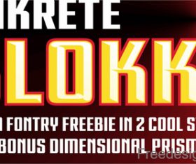 FTY KONKRETE CHISELED NCV Fonts