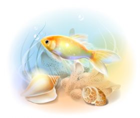 Fish illustration vector design 01