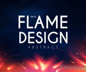 Flame design abstract background vector 01
