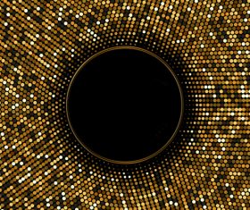 Gold shining mosaic background vector design 05