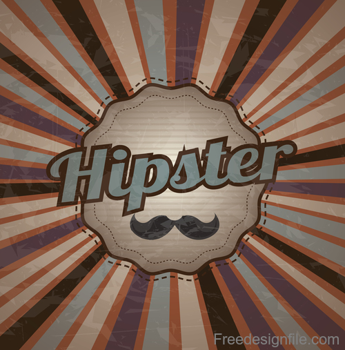 Hipster styles retor background vector 01