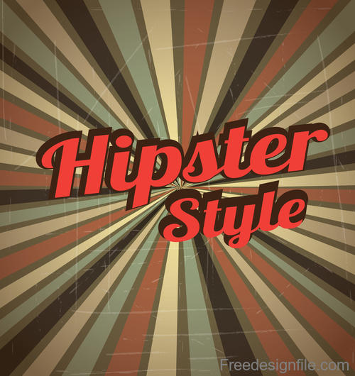 Hipster styles retor background vector 03