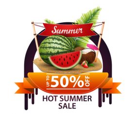Hot summer sale and discount background vector 03