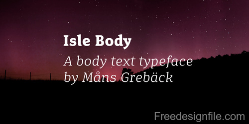 Isle Body Fonts