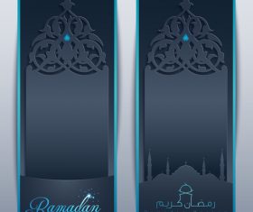 Ramadan Kareem roll up banner islamic vector design template vector