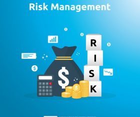 Risk management business template vector 03