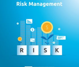 Risk management business template vector 04