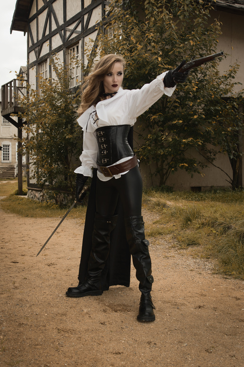 Role player Female pirate Stock Photo
