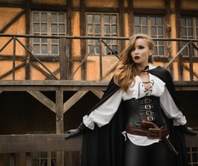 Role player Female pirate Stock Photo 03