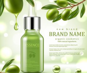 SD Green repair serum with green olive essence vector 02