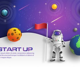 Start up business template vector design 01