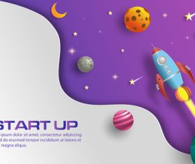 Start up business template vector design 02