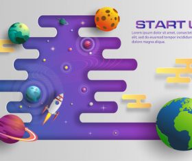 Start up business template vector design 07