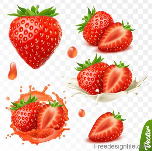 Strawberry illustration vector design