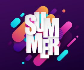 Summer abstract background design vector 02