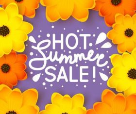 Summer holiday sale template vector background 02
