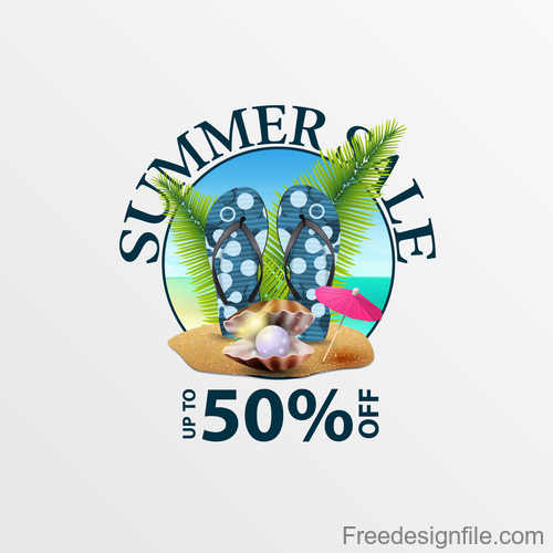 Summer sale discount labels design vector 04
