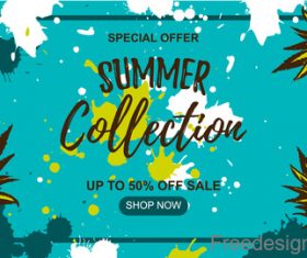 Summer sale grunge background vector