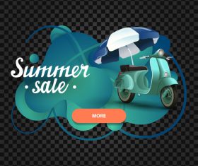 Summer sale website banners vector 01