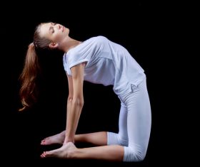 Various yoga action women Stock Photo 06