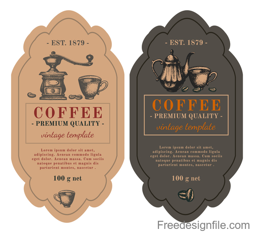 Free Coffee Label Templates - Free Templates Printable