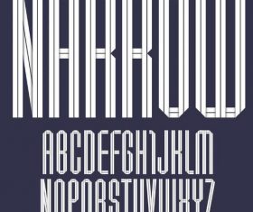 White paper alphabets design vector