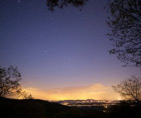 sky night stars Stock Photo
