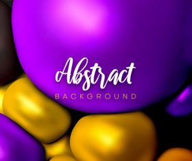 3D bright color geometrical spheres backgrounds vectors