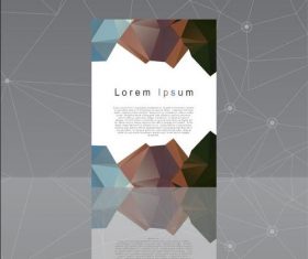 Abstract Diamond Background Flyer Template vector