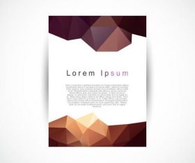 Abstract Flyer Template White Background vector
