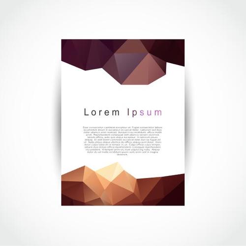 Abstract Flyer Template White Background vector