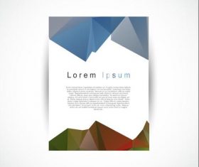 Abstract shapes Flyer Template vector