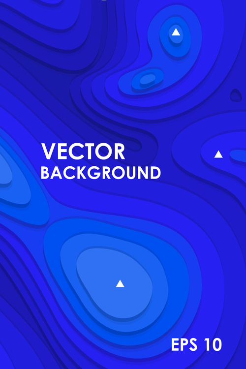 Abstract vector background Blue geometric