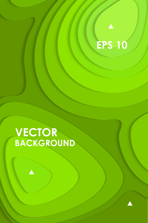 Abstract vector background Green geometry
