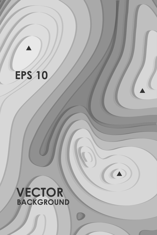 Abstract vector background geometric contour